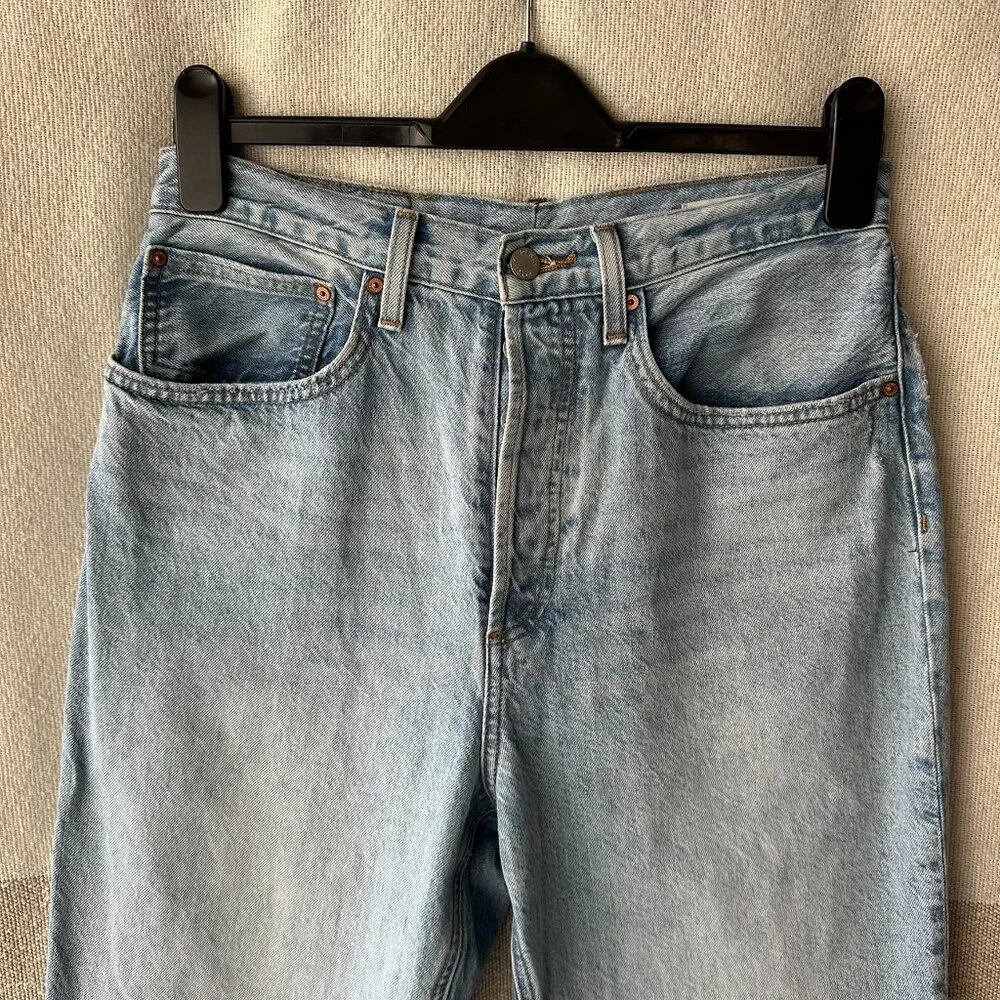 Denim Forum Aritzia The Joni High Rise Loose 29L Denim Jeans Pants US 30 - Picture 3 of 15